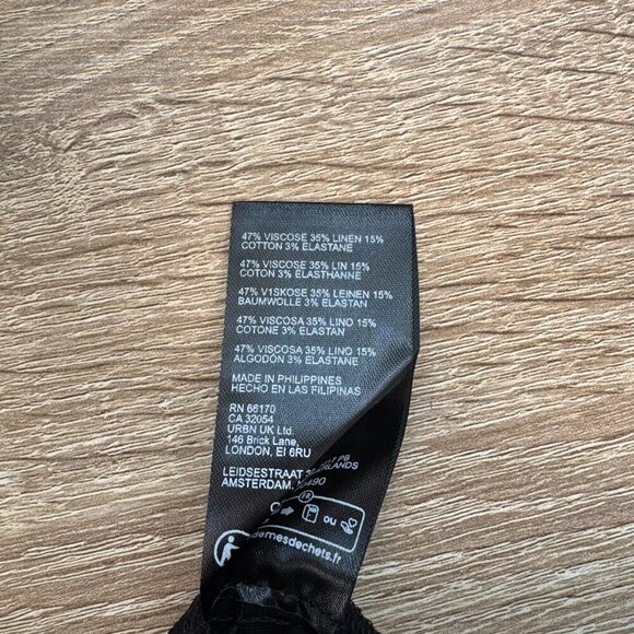 NWT Anthropologie The Colette Maxi Skirt Maeve Linen Edition in Black - Picture 11 of 15